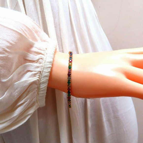 8ct natural ruby emerald sapphires tourmaline tenn - Picture 5 of 5